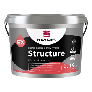 

Краска фасадная структурная Bayris Structure Белая 14 кг арт - B0031