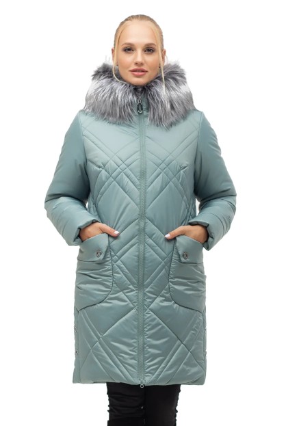 

Пуховик Maha 155 48 Мех Мятный