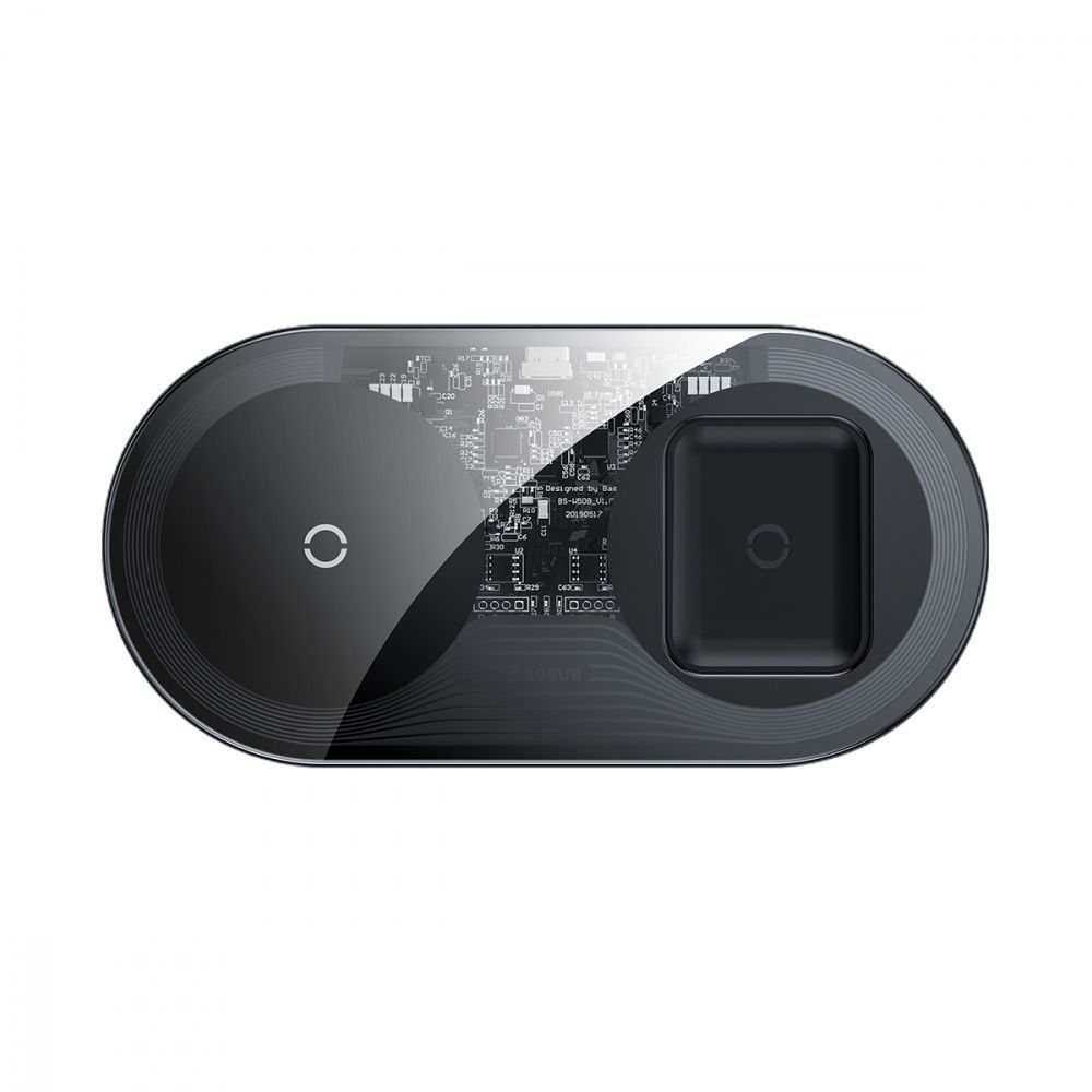 

Беспроводное зарядное устройство Baseus Simple 2in1 18W crystal