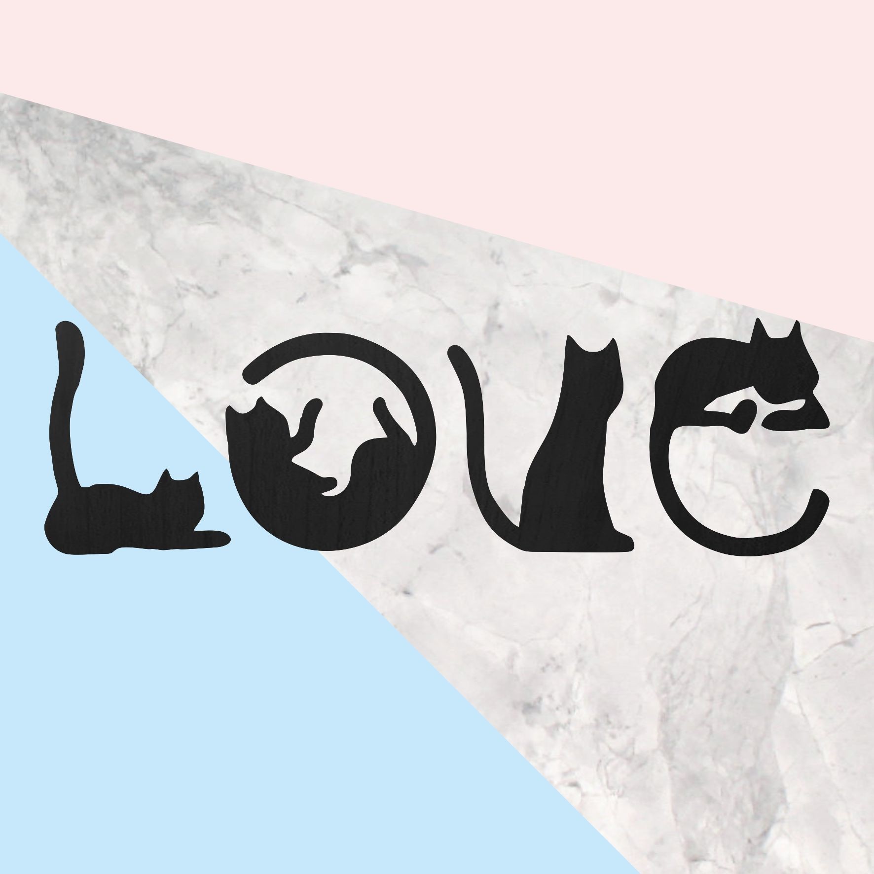 

Настенный декор Деревянное Панно коты Love 99/30 см Черный (2019)