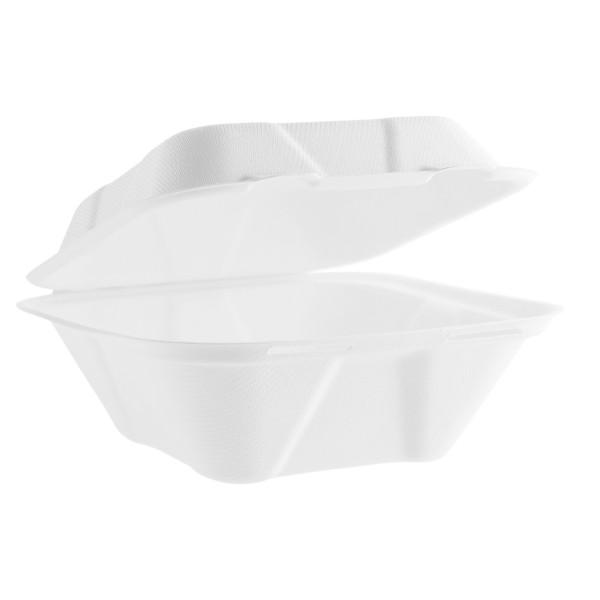 

Контейнер для еды из багассы (сахарного тростника) Vegware 180 x 180 мм белый 50 шт. VW-BP7
