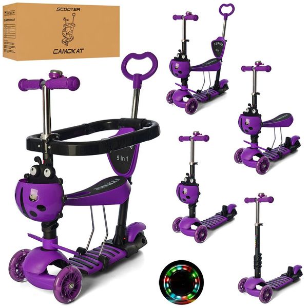 

Детский самокат 5 в 1 JR 3-027-V Violet