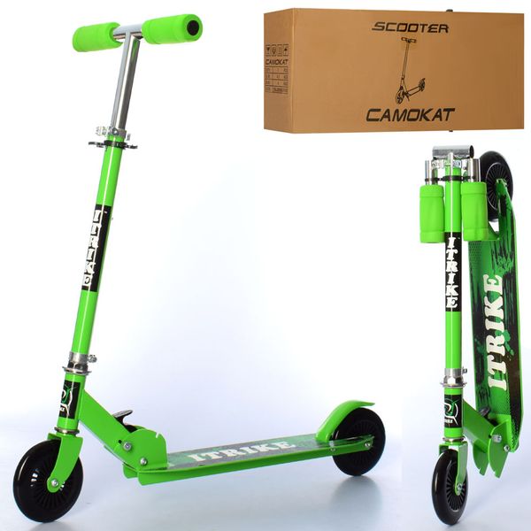 

Самокат iTrike SR 2-001-GR Зелёный Колеса ПУ 120мм