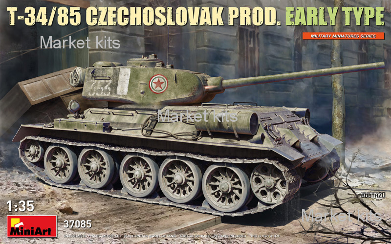 

Т-34/85 Чехословацкого производства (ранний тип) 1:35 MINIART (MA37085)