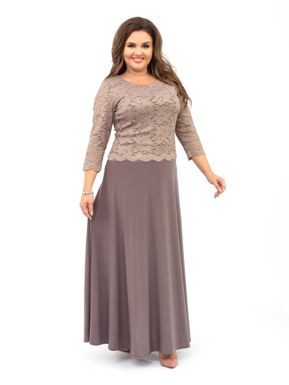 

Платье Ninele Style 316  Коричневое, Платье Ninele Style 316 60 Коричневое