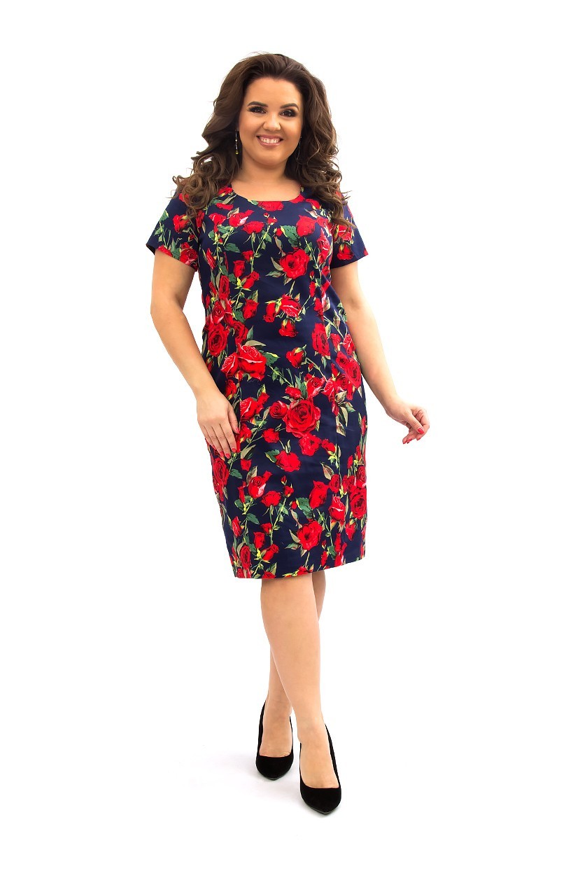 

Платье Ninele Style 128  Темно-синее с красным, Платье Ninele Style 128 60 Темно-синее с красным