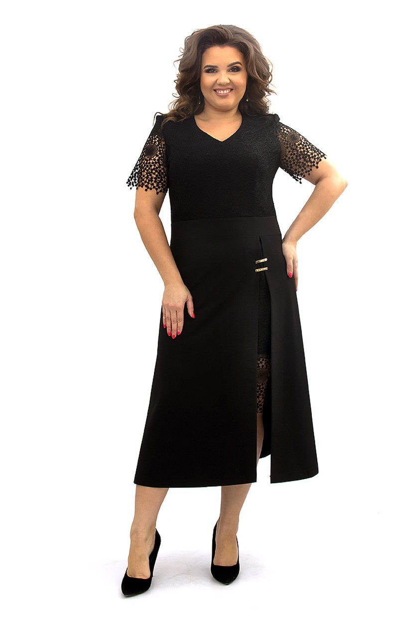 

Платье Ninele Style 347  Черное, Платье Ninele Style 347 54 Черное