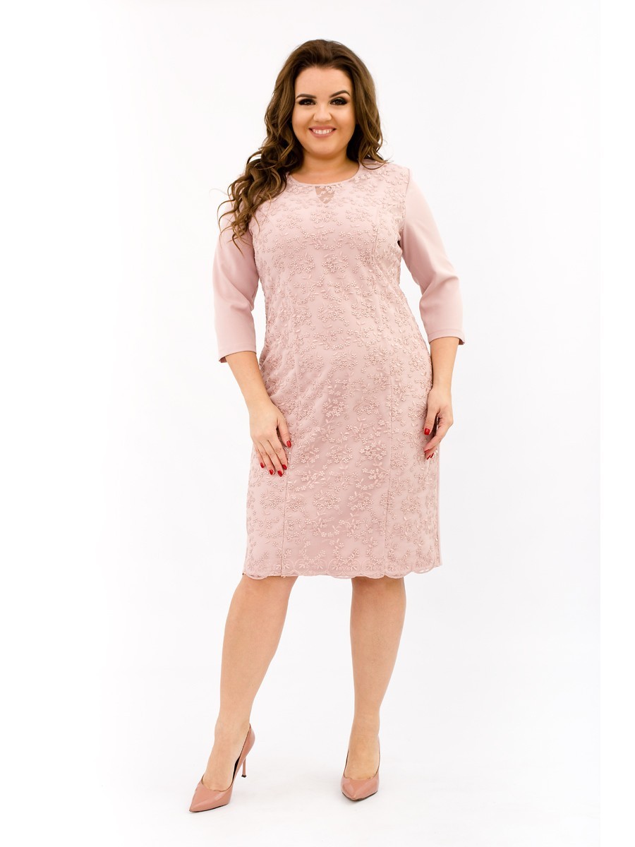 

Платье Ninele Style 334-6  Розовое, Платье Ninele Style 334-6 54 Розовое
