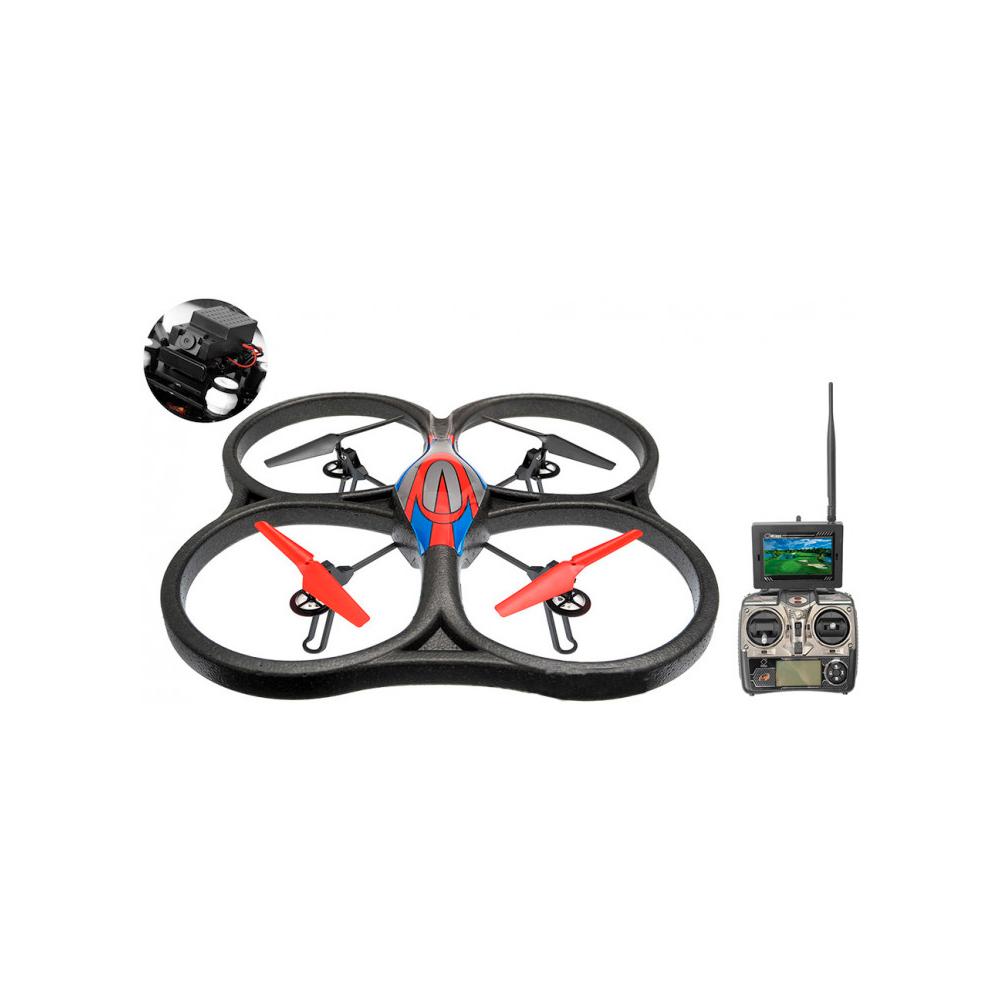

Дрон WL Toys V666 Cyclone с FPV 5.8ГГц камерой и экраном Черный