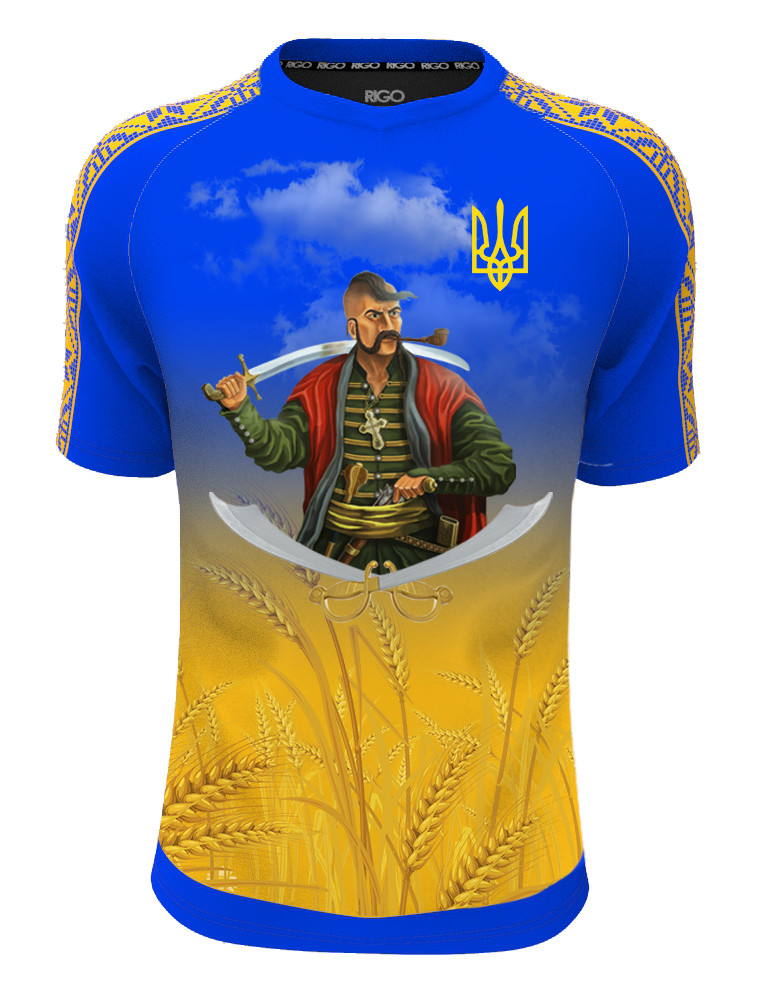 

Футболка патриотическая RIGO Козацкая слава Украины Желто-синяя  (R. KOZAK1..01, Футболка патриотическая RIGO Козацкая слава Украины Желто-синяя M (R. KOZAK1.M.01)