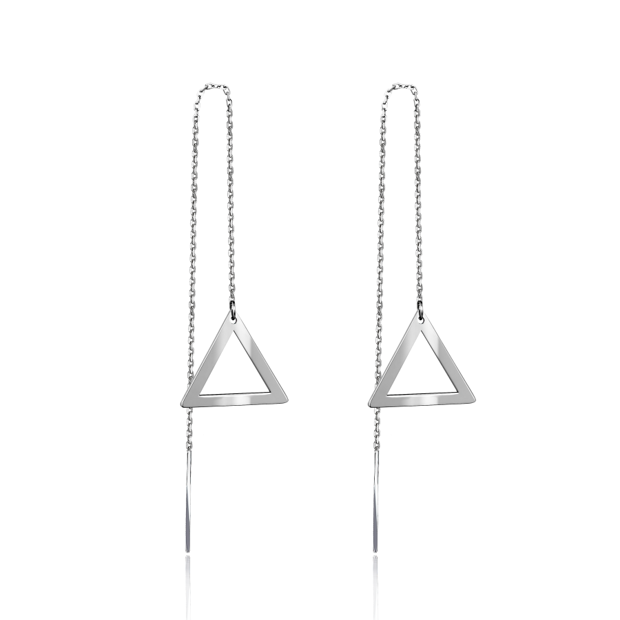 

Серьги Qzsilver (402-01171) Золото Белый