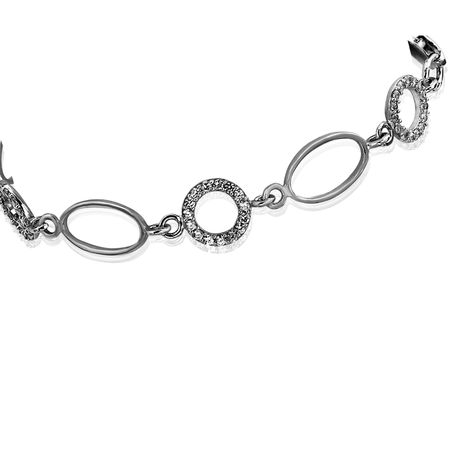 

Браслет Qzsilver (905-00324) Серебро Белый Фианит белый 18 размер