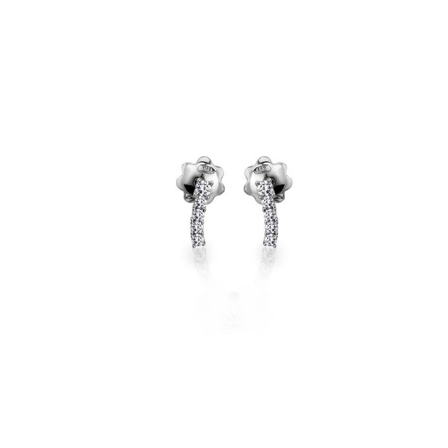 

Серьги Qzsilver (902-00860) Серебро Белый Фианит белый