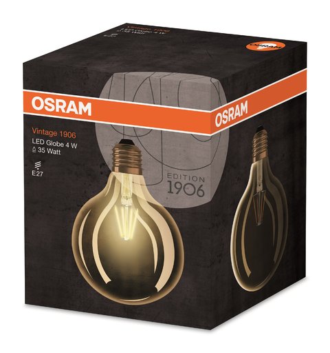

Лампа LED OSRAM 1906 Globe gold 6W E27 (11637010)