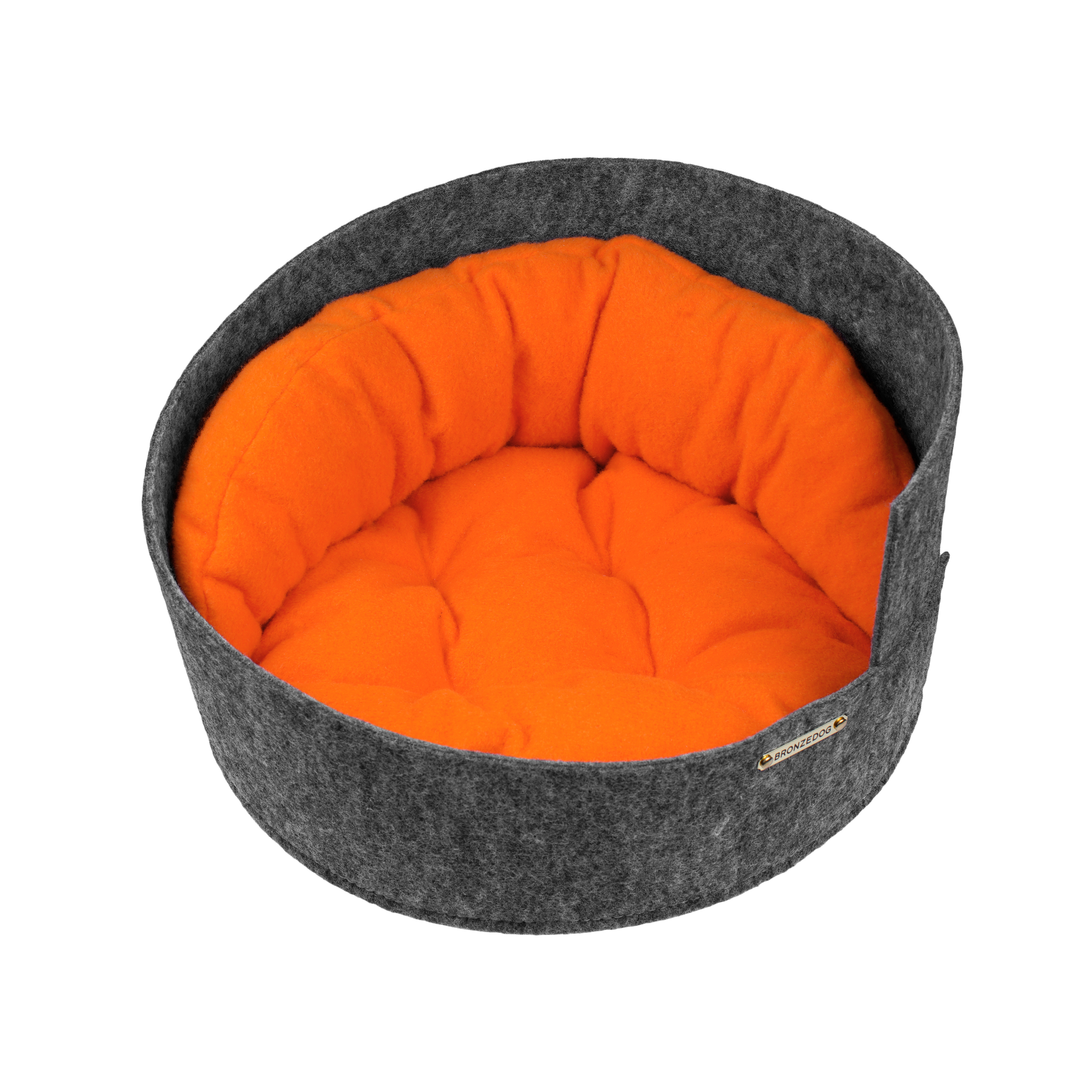 

Лежанка для Собак и Котов BronzeDog Серо-Оранжевая 40 х 40 х 22 (27722)
