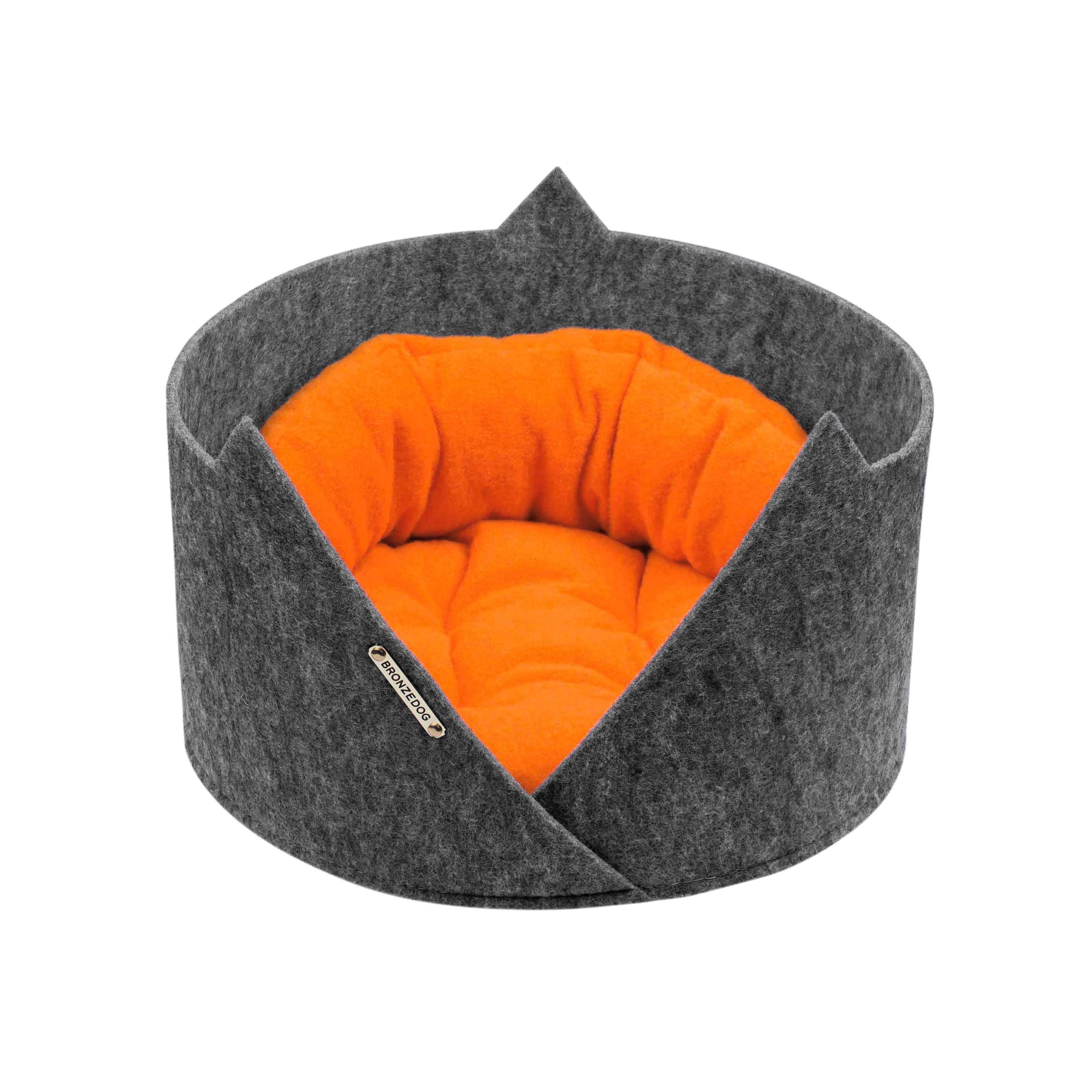 

Лежанка для Собак и Котов BronzeDog Серо-Оранжевая 40 х 40 х 25 (27322)