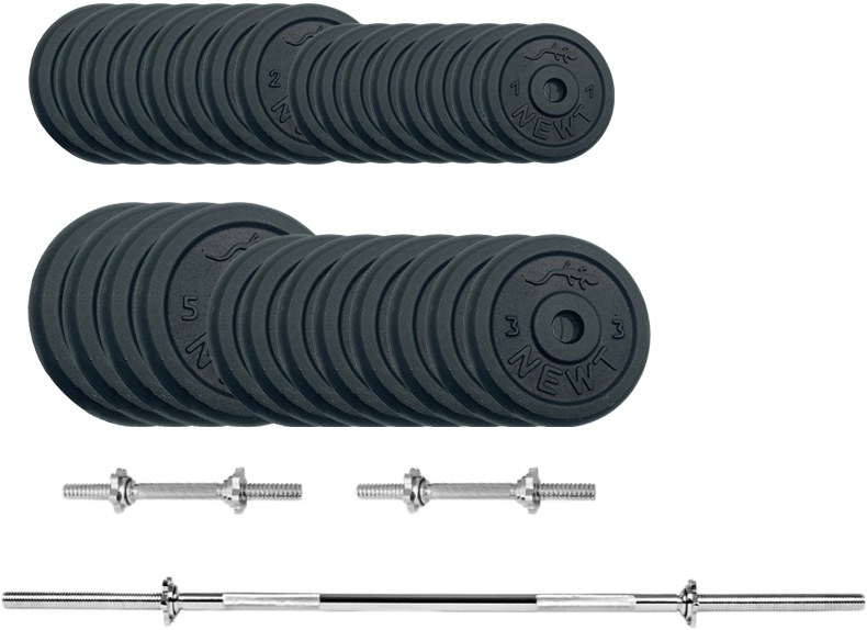 

Набор штанга + гантели металлические Newt Gym Set-H Home 79 кг (NE-M-H-SET-79)