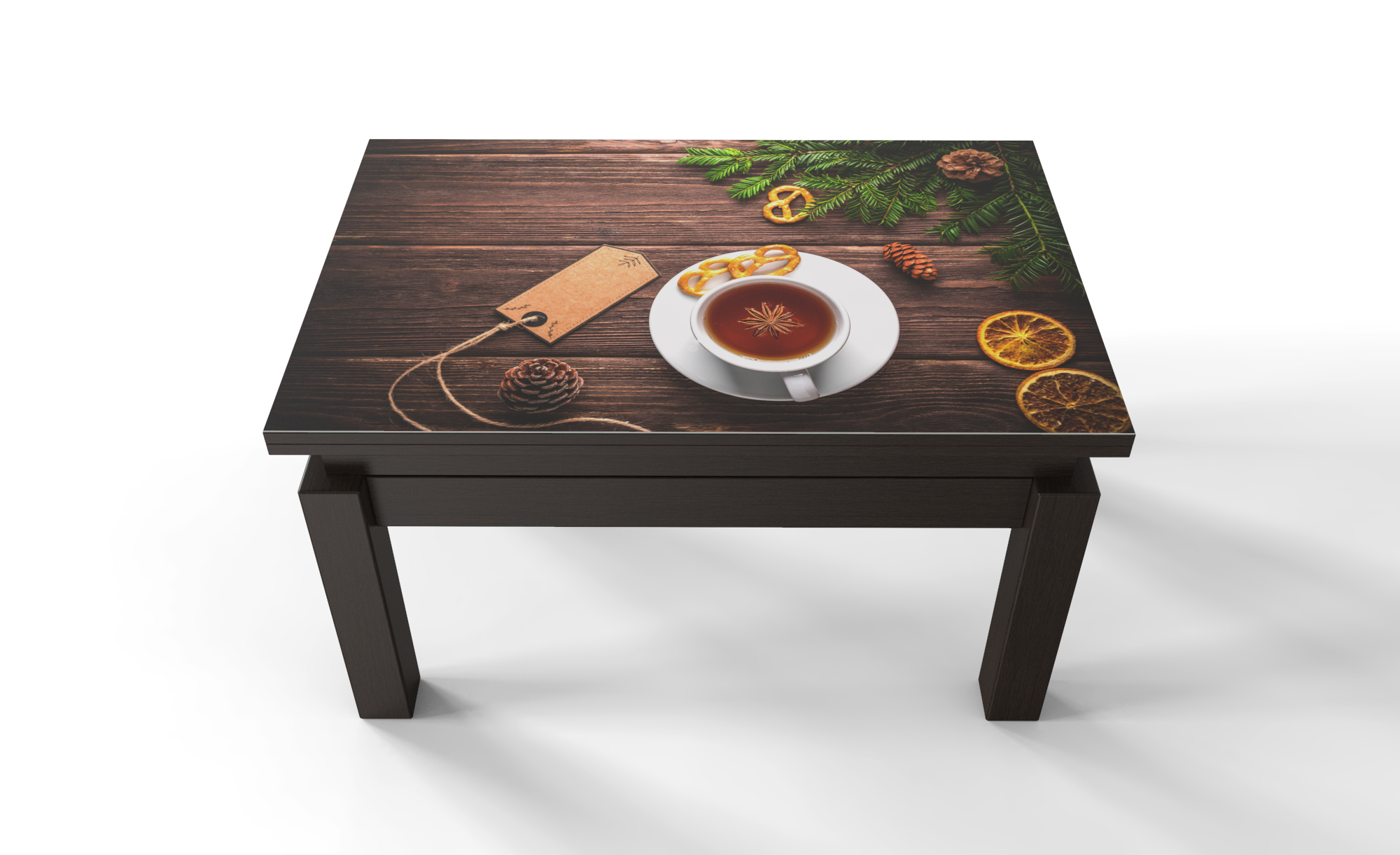 

Стол-трансформер B-Fly PRINT 14 Art In Head 900x550x600 венге