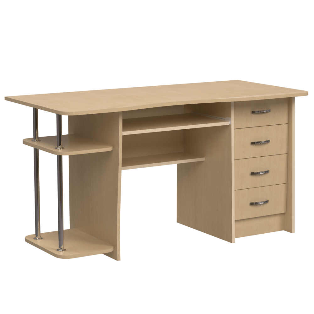 

Компьютерный стол НСК-83 Ника Мебель Береза Карельская