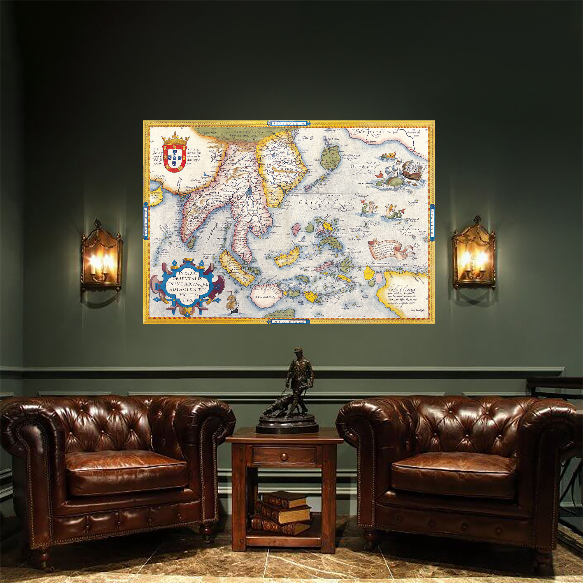 

Античная карта Восточная Индия 80x120см Artel(Old Map_06015_06)