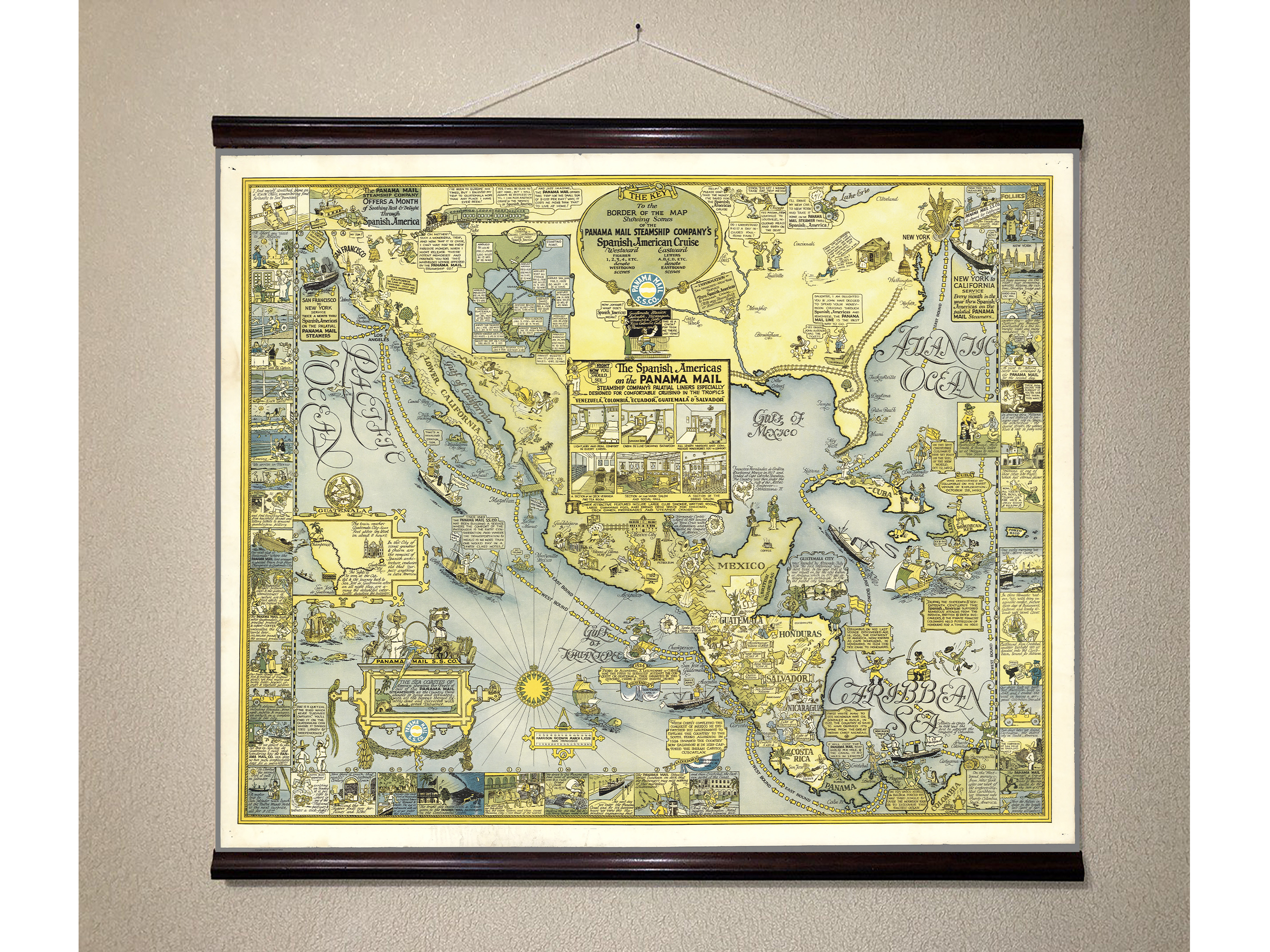 

Юмористическая карта Panam mail 88x110см Artel