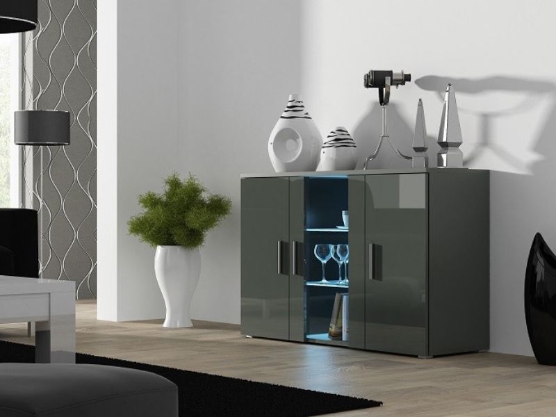 

Комод Soho Cama Серый матовый + Серый глянец