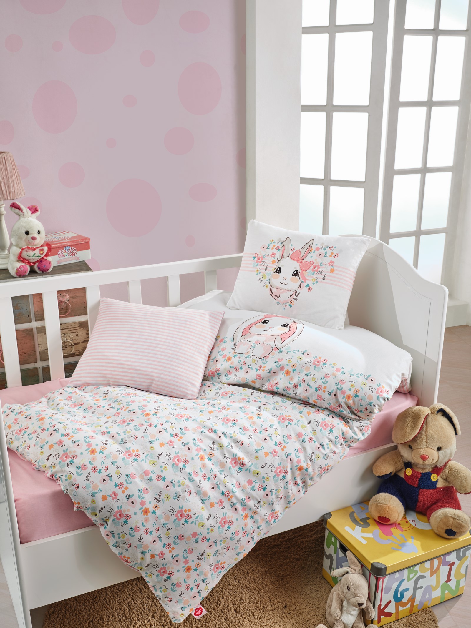 

Комплект постельного белья Cotton Box Bunny Pembe 100x150