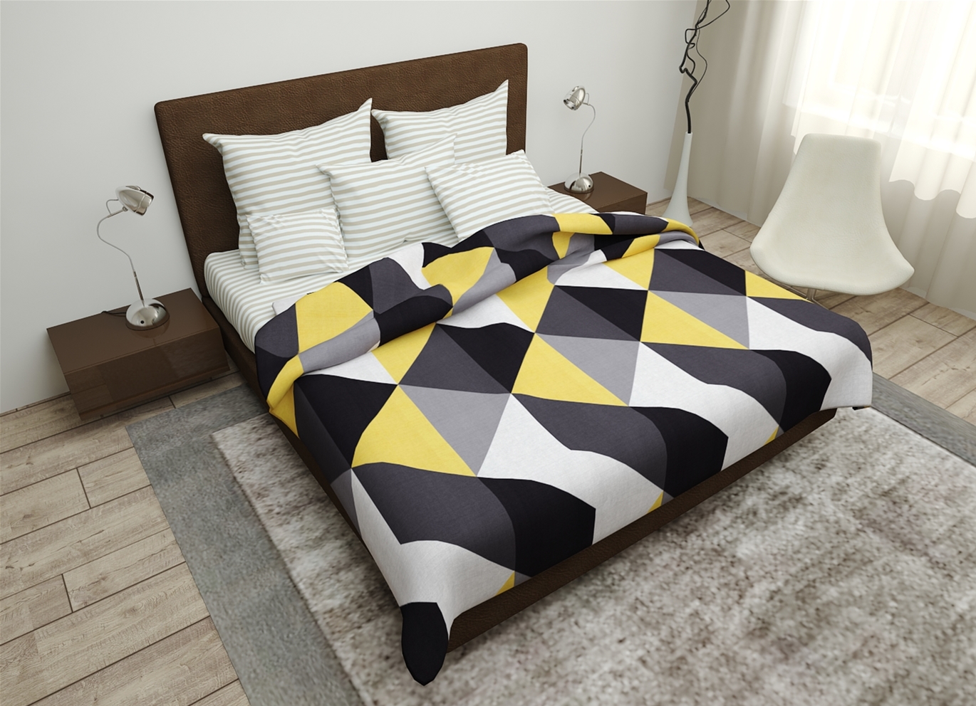 

Простынь MirSon Бязь Premium 17-0120 Anibal 150х220 см
