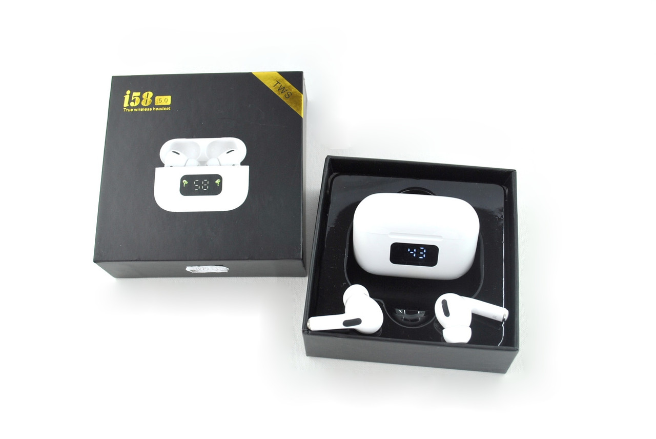 

Беспроводные наушники Bluetooth-гарнитура i58-TWS (+кейс для зарядки и хранения) White