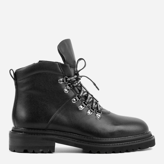 Акція на Жіночі зимові черевики низькі Le'BERDES 00000012400 39 Чорні (00000012400-39) від Rozetka