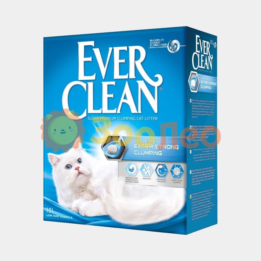 

Наполнитель туалетов для кошек Ever Clean Экстра Сила без запаха - 10л