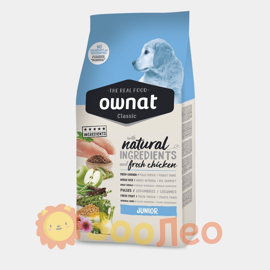 

Ownat Classic Junior (Dog) — корм для щенков с Курицей 15 кг
