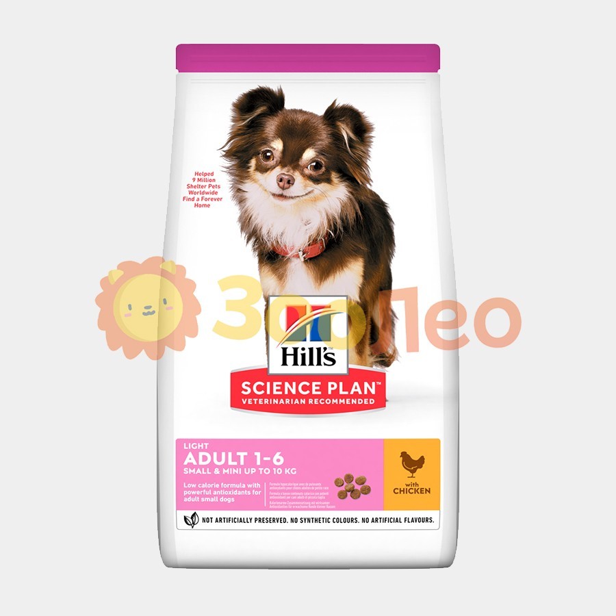 

HILL'S SCIENCE PLAN Adult Light Small & Mini Сухой Корм для Собак с Курицей - 6 кг