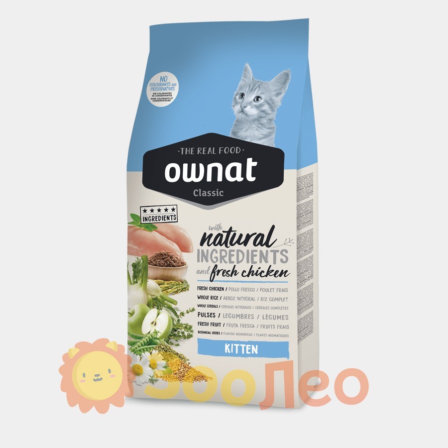 

Ownat Classic Kitten (Cat) — корм для котят с Курицей 1.5 кг