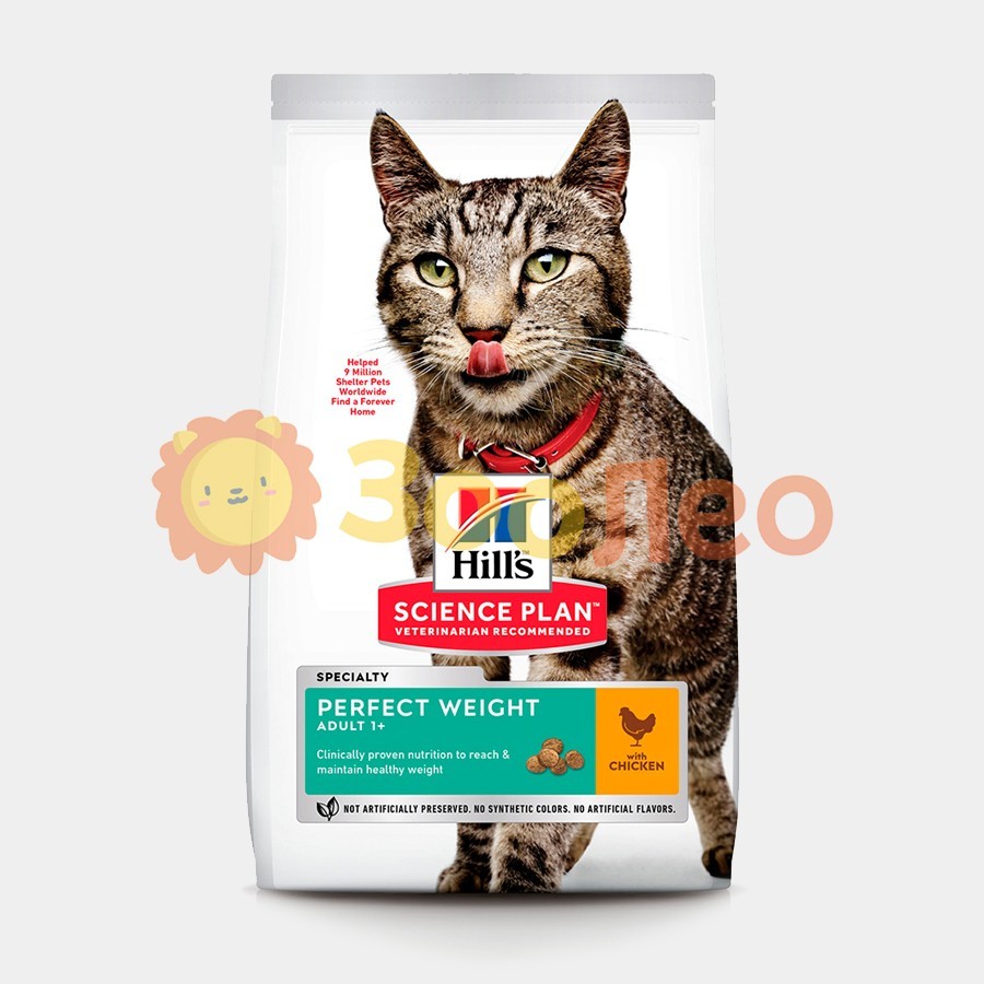 

HILL'S SCIENCE PLAN Adult Perfect Weight Сухой Корм для Кошек с Курицей - 1,5 кг
