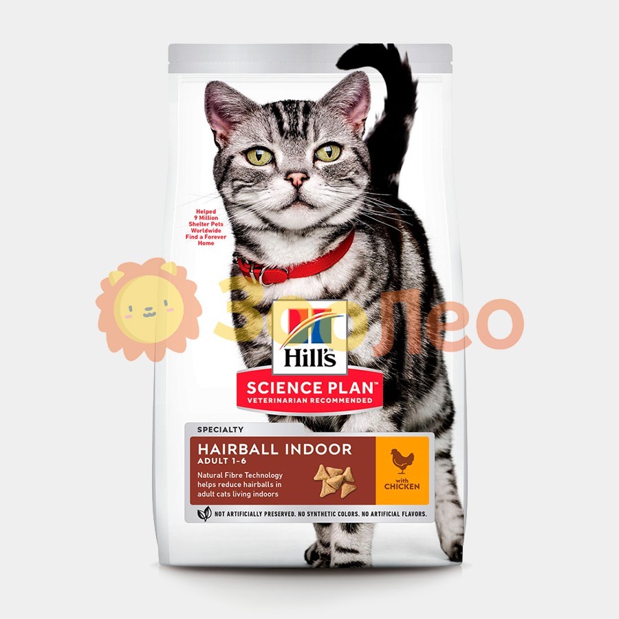 

HILL'S SCIENCE PLAN Adult Hairball & Indoor сухой корм для котов с Курицей - 3 кг
