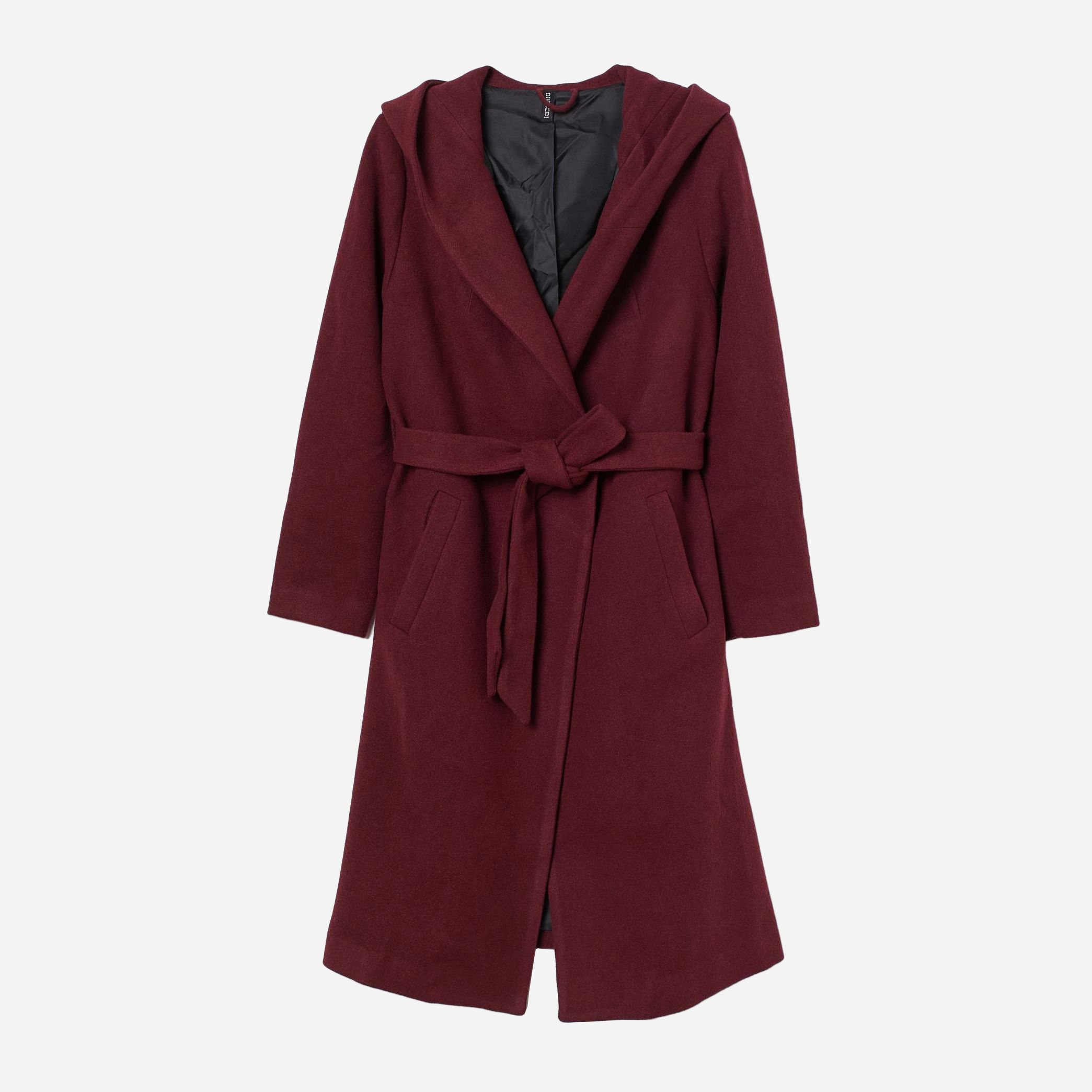 

Пальто H&M 1610-9033312 XL Бордовое