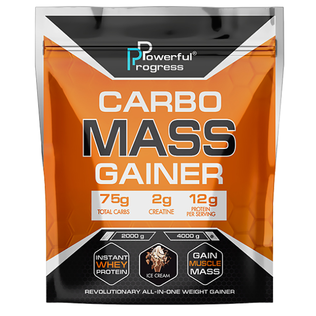 

Высокоуглеводный гейнер Powerful Progress Сarbo Mass Gainer 4 кг Мороженое