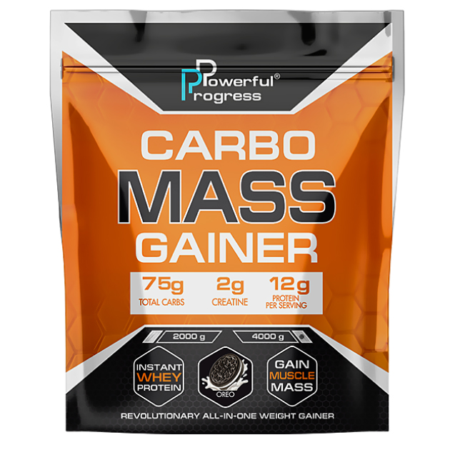 

Высокоуглеводный гейнер Powerful Progress Сarbo Mass Gainer 4 кг Орео