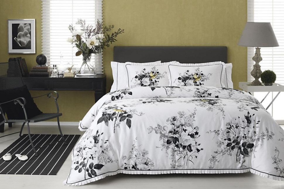 

Постельное белье сатин Digital TAC Lorraine v01 gri евро