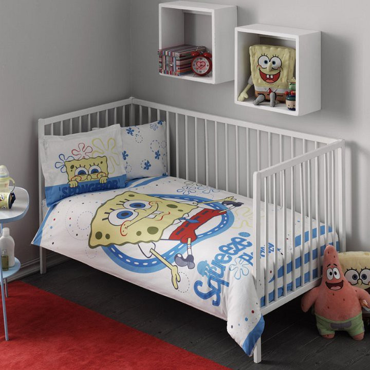 

Постельное белье для новорожденных TAC Sponge Bob Baby 100x150