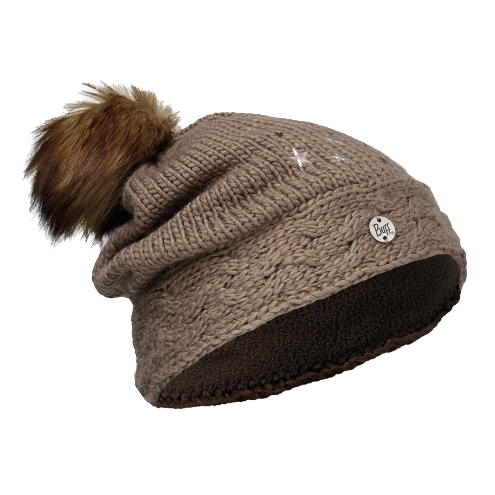 

Шапка Buff Junior Knitted & Polar Hat Darsy Brown/Brown подростковая