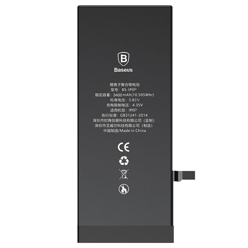 

Аккумулятор Baseus BS-IP6PS для Apple iPhone 6S Plus, Li-ion, 3,82 B, 3400mAh, (ACCB-BIP6PS), High Capacity