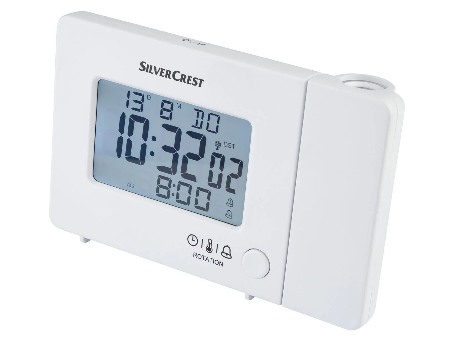 

Часы-будильник с беспроводной проекцией SILVER CREST SFPW 360 B1 SilverCrest белый L2-10105