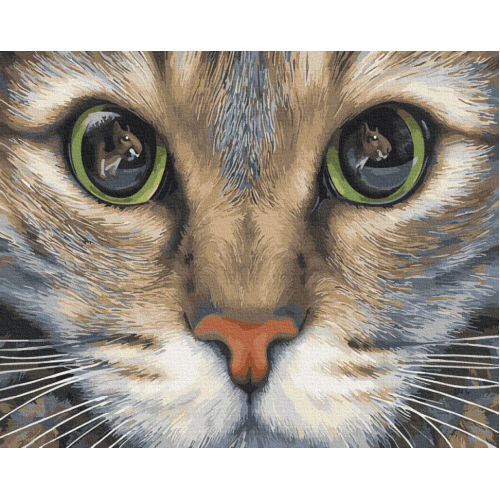 

Картина за номерами Brushme Зеленоокий котик 40х50 (GX31984)