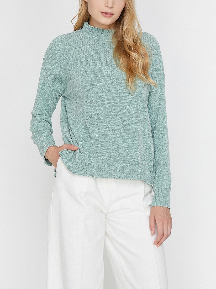 

Женский мягкий зеленый свитер оверсайз Koton 9133 XL(48)