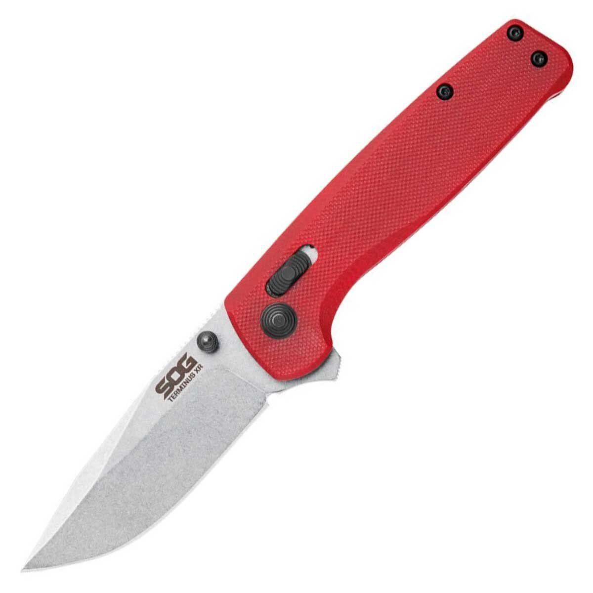 

Складной нож SOG Terminus XR G10, Crimson