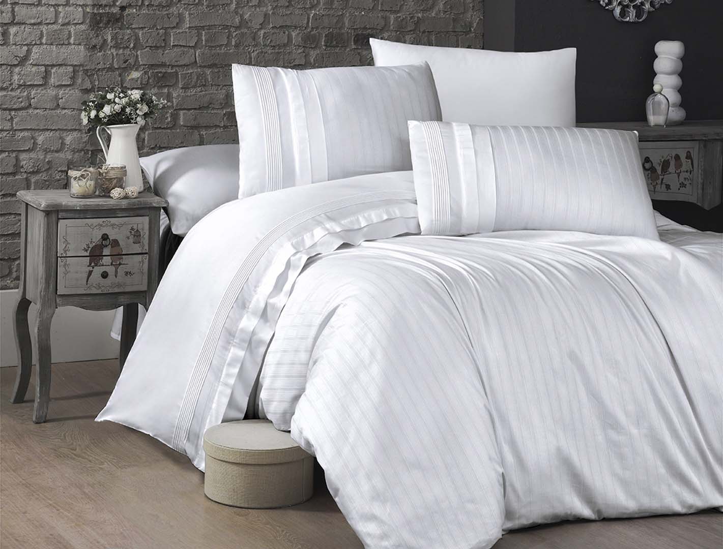 

Постільна білизна First Choice Deluxe Satin 200 х 220 см New Trend White (1938-20)
