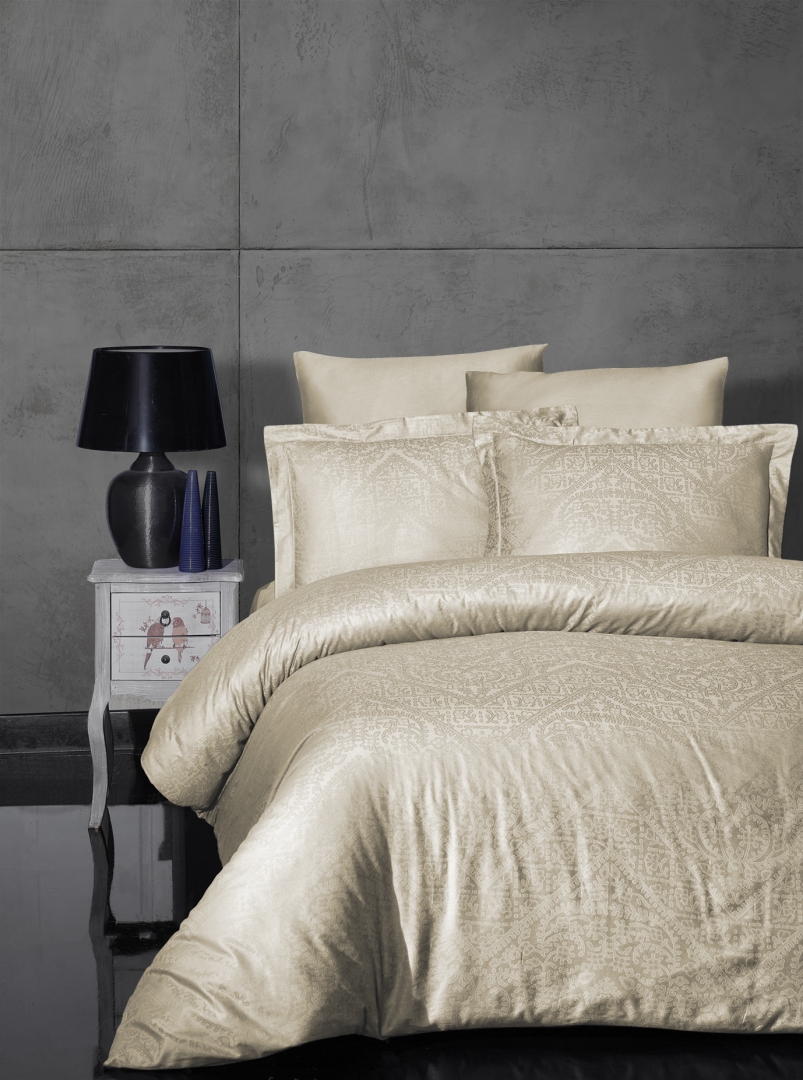 

Постільна білизна First Choice Jacquard Satin 200 х 220 см Siray Cappuccino (4366)