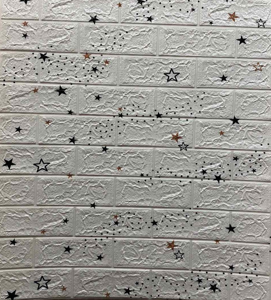 

Самоклеящаяся 3D панель обои Sticker Комплект 5шт. Wall 700x770x5мм. Шумоизоляционные Гипоалергенные Сертифицированные Белый кирпич